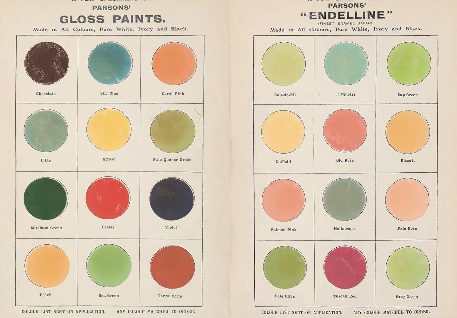 Vintage Colour Palettes klistermærkebog - over 200 klistermærker
